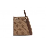 Guess Karnilla Logo Τσάντα Ώμου - Χειρός Μπεζ, Καφέ