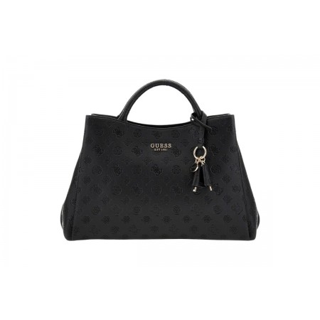 Guess Phoebe 4G Peony Logo Τσάντα Ώμου - Χειρός Μαύρο