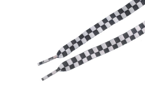 Mr.lacy Printies 130Cm Κορδόνια Ελαστικά (PRINTIES B-W CHECKERED)