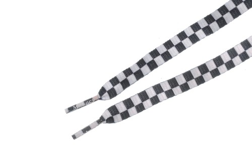 Mr.lacy Printies 130Cm Κορδόνια Ελαστικά (PRINTIES B-W CHECKERED)