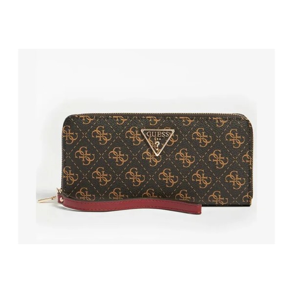 Guess Laurel Slg Πορτοφόλι (QE8500146 BROWN LOGO)