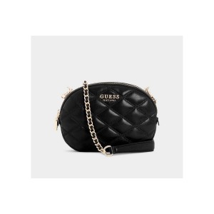 Guess Tamsin Double Zip Τσαντάκι Χιαστί - Ώμου (QG963212 BLACK)