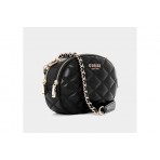 Guess Tamsin Double Zip Τσαντάκι Χιαστί - Ώμου (QG963212 BLACK)