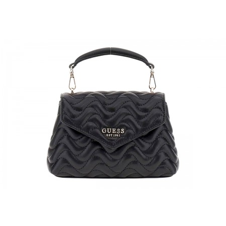 Guess Melisandra Mini Τσαντάκι Χιαστί - Ώμου Μαύρο
