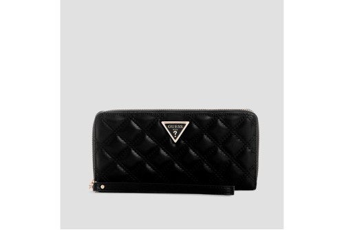Guess Giully Quilted Maxi Πορτοφόλι (QG9673146 BLACK)