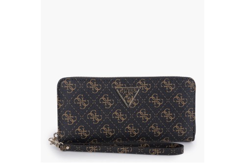Guess Laurel 4G Logo Maxi Πορτοφόλι (QL7459146 BROWN LOGO)