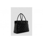 Guess Adelasia Embossed-4G Logo Τσάντα Shopper (QL9658919 BLACK)