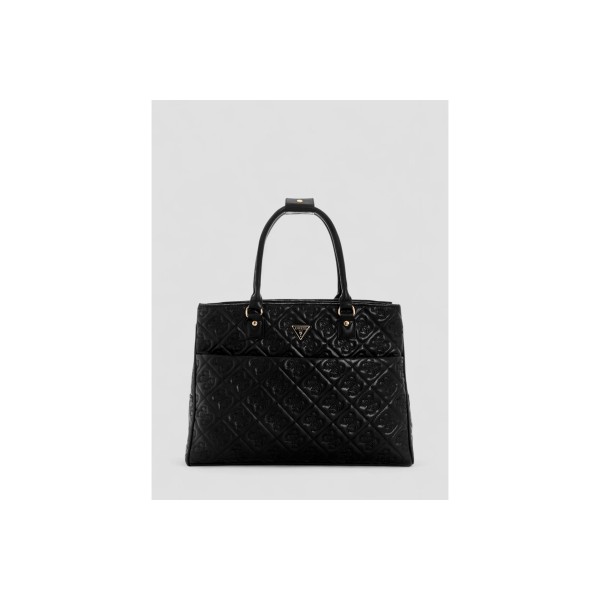 Guess Adelasia Embossed-4G Logo Τσάντα Shopper (QL9658919 BLACK)