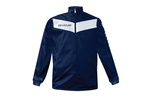 Givova Rain Scudo Μπουφάν Αντιανεμικό Ανδρικό (RJ005 BLUE-WHITE)