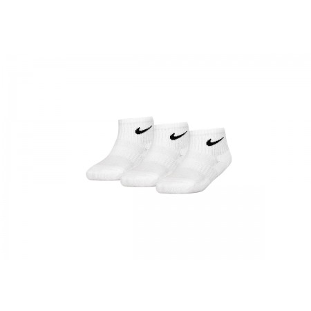 Nike Dri-FIT Kάλτσες Μέχρι Τον Αστράγαλο Λευκές 3 Τεμάχια