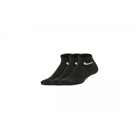 Nike Dri-FIT Kάλτσες Μέχρι Τον Αστράγαλο Μαύρες 3 Τεμάχια
