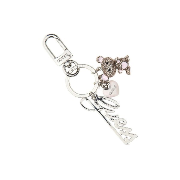 Guess Logo-Script Teddy Μπρελόκ Μόδας (RW1802P5401 SIL)