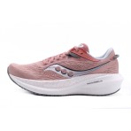 Saucony Triumph 21 Γυναικεία Αθλητικά Παπούτσια Ροζ, Λευκά