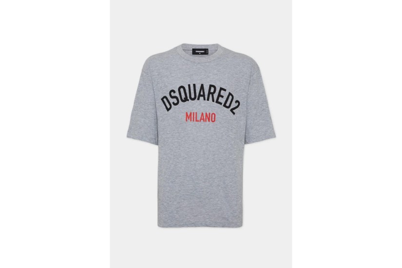 Dsquared2 Milano Ανδρικό Κοντομάνικο T-Shirt Γκρι