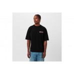 Dsquared2 Fashion Show Ανδρικό Κοντομάνικο T-Shirt Μαύρο, Ροζ, Φούξια