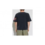 Dsquared2 Rebel Tags Ανδρικό Κοντομάνικο T-Shirt Ανθρακί