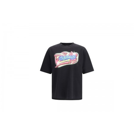 Dsquared2 Rebel Tags Loose Fit T-Shirt Ανδρικό 