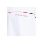 Dsquared2 Loose Fit Ανδρικό Κοντομάνικο T-Shirt Λευκό