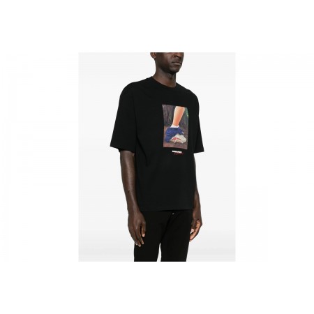 Dsquared2 X Felix Chesher Print T-Shirt Ανδρικό 