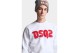 Dsquared2 Cool Fit Tee Ανδρική Μακρυμάνικη Μπλούζα Λευκή, Κόκκινη