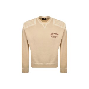 Dsquared2 Cipro Loose Fit Μπλούζα Με Λαιμόκοψη Ανδρική (S71GU0740 S25030 104)