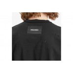 Dsquared2 Loose Fit Ανδρικό Κοντομάνικο T-Shirt Μαύρο