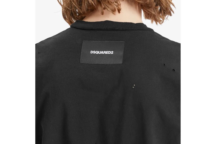 Dsquared2 Loose Fit Ανδρικό Κοντομάνικο T-Shirt Μαύρο