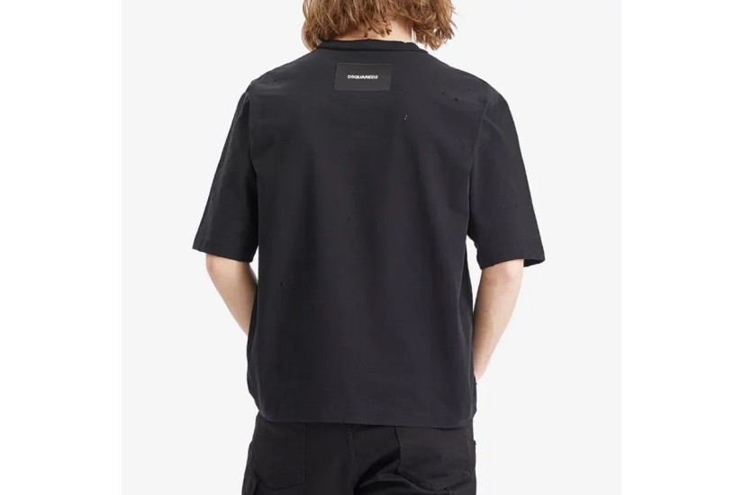 Dsquared2 Loose Fit Ανδρικό Κοντομάνικο T-Shirt Μαύρο