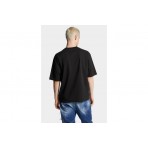 Dsquared2 Loose Fit 3D Logo Ανδρικό Κοντομάνικο T-Shirt Μαύρο