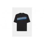 Dsquared2 Loose Fit 3D Logo Ανδρικό Κοντομάνικο T-Shirt Μαύρο