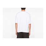 Dsquared2 Loose Fit Logo Ανδρικό Κοντομάνικο T-Shirt Λευκό