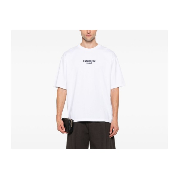 Dsquared2 Loose Fit Logo T-Shirt Ανδρικό (S74GD1455 D20020 965)
