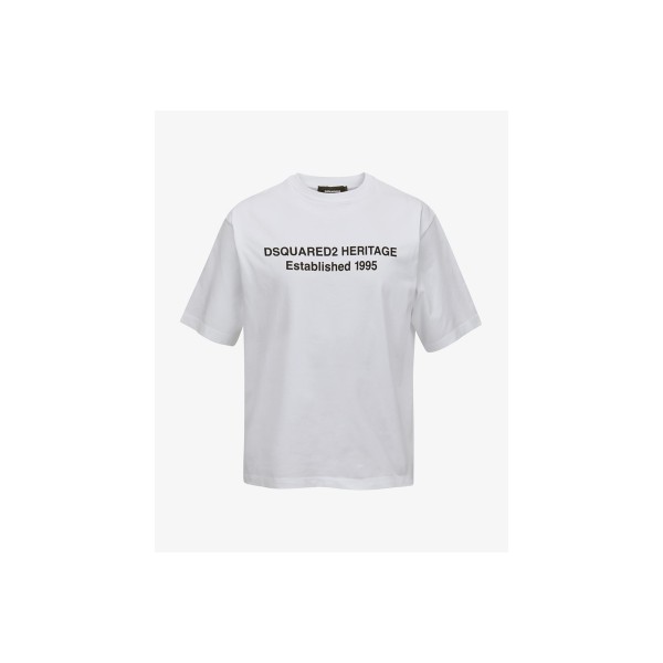 Dsquared2 Loose Fit Heritage T-Shirt Ανδρικό (S74GD1456 D20020 100)