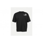 Dsquared2 Loose Fit Logo Ανδρικό Κοντομάνικο T-Shirt Μαύρο