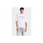 Dsquared2 Loose Fit Faded Milano Ανδρικό Κοντομάνικο T-Shirt Λευκό