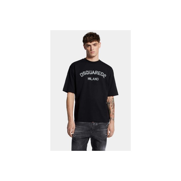 Dsquared2 Loose Fit Faded Milano T-Shirt Ανδρικό (S74GD1476 D20020 962X)