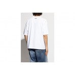 Dsquared2 Obsessed2 Loose Fit Ανδρικό Κοντομάνικο T-Shirt Λευκό