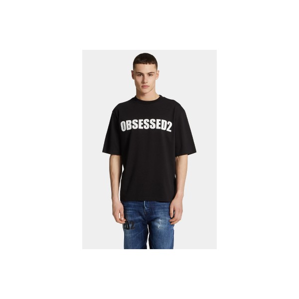 Dsquared2 Obsessed2 Loose Fit T-Shirt Ανδρικό (S74GD1478 D20033 900)