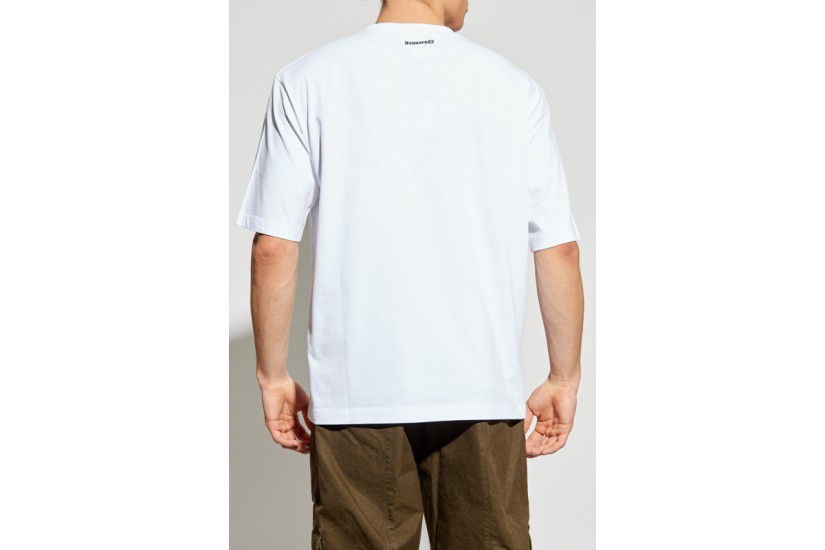 Dsquared2 Obsessed2 Ανδρικό Κοντομάνικο T-Shirt Λευκό
