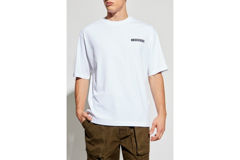 Dsquared2 Obsessed2 Ανδρικό Κοντομάνικο T-Shirt Λευκό