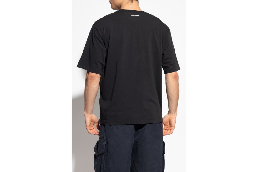Dsquared2 Obsessed2 Ανδρικό Κοντομάνικο T-Shirt Μαύρο