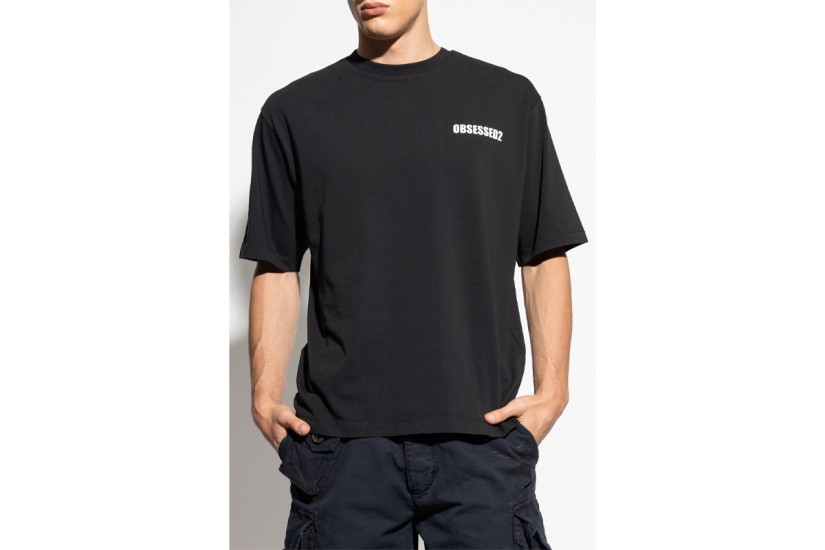 Dsquared2 Obsessed2 Ανδρικό Κοντομάνικο T-Shirt Μαύρο