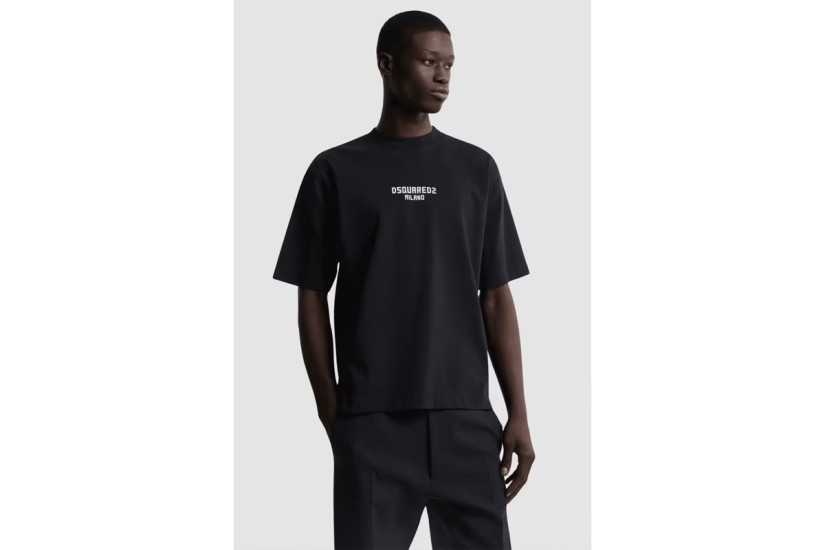 Dsquared2 Milano Ανδρικό Κοντομάνικο T-Shirt Μαύρο