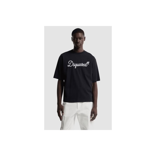 Dsquared2 Embroidered Loose Fit T-Shirt Ανδρικό (S74GD1524 D20106 900)