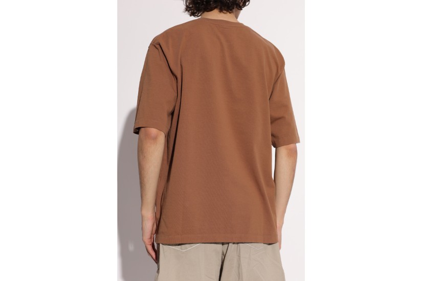Dsquared2 Signature Loose Fit Ανδρικό Κοντομάνικο T-Shirt Καφέ