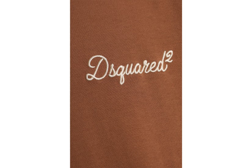 Dsquared2 Signature Loose Fit Ανδρικό Κοντομάνικο T-Shirt Καφέ