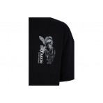 Dsquared2 Loose Fit Ανδρικό Κοντομάνικο T-Shirt Μαύρο