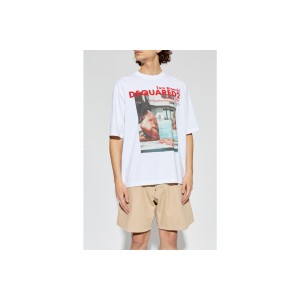 Dsquared2 X Tom Bianchi Loose Fit T-Shirt Ανδρικό (S74GD1551 D20106 100)