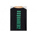 Dsquared2 Technicolor Ανδρικό Κοντομάνικο T-Shirt Μαύρο