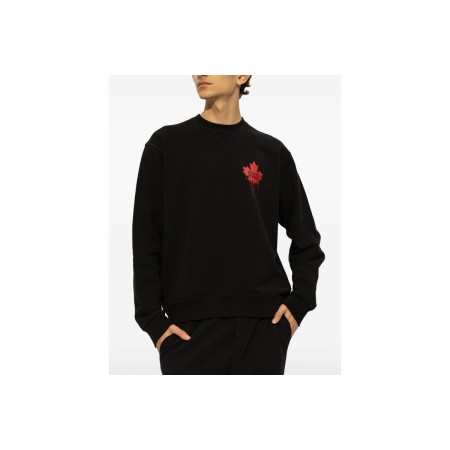 Dsquared2 Maple Leaf Cool Fit Μπλούζα Με Λαιμόκοψη Ανδρική 